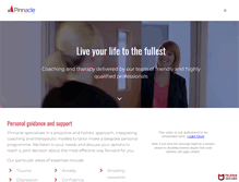 Tablet Screenshot of pinnacletherapy.co.uk